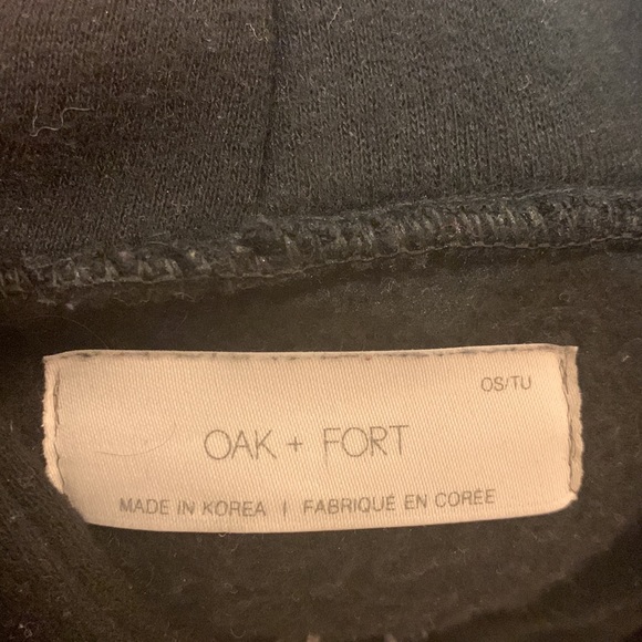 Oak and Fort long black sweatshirt - Picture 2 of 4
